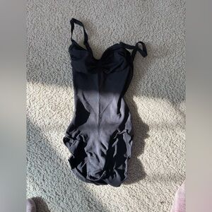 Skims black shapewear bodysuit